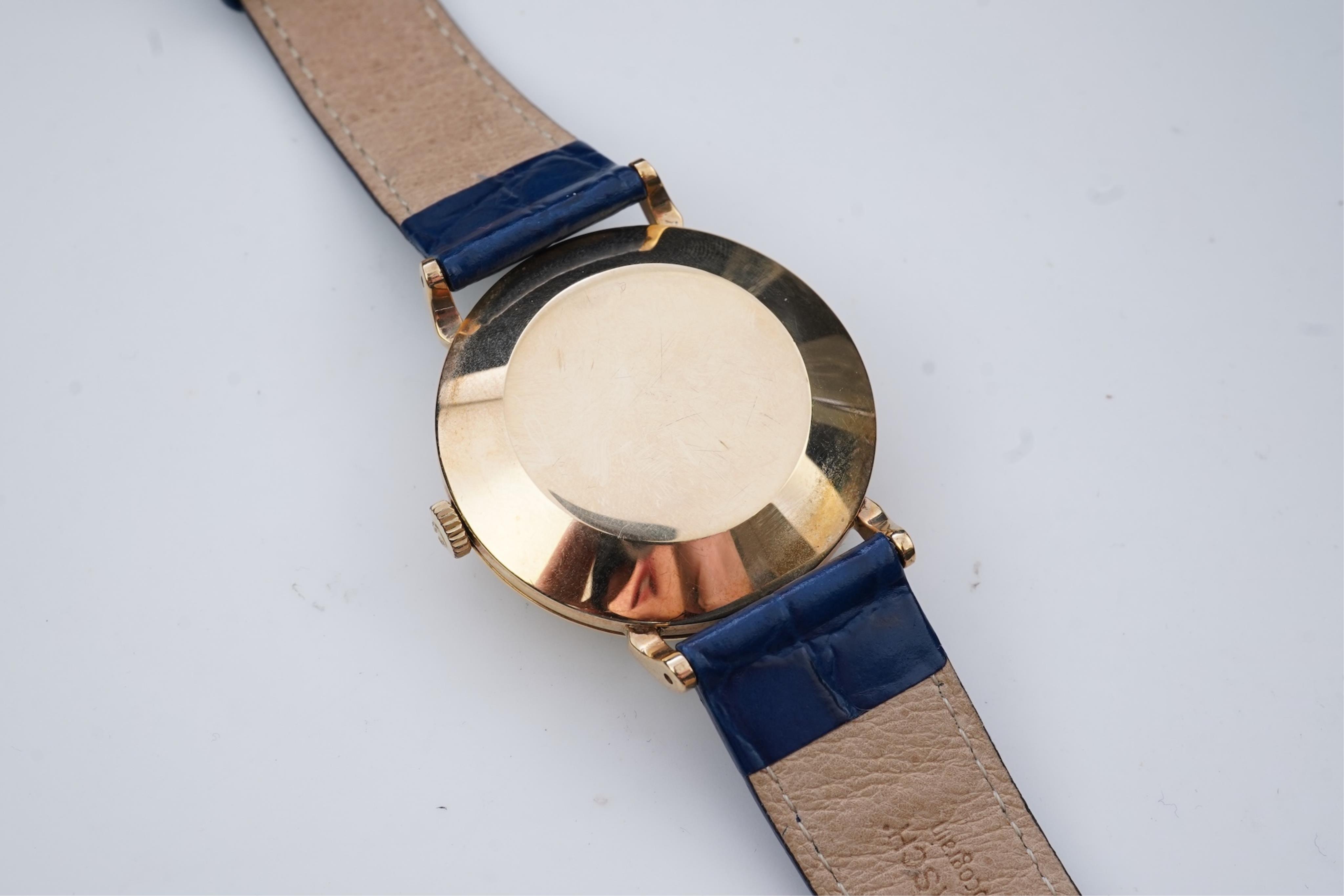 A gentleman's late 1950's 9ct gold Omega Automatic wrist watch